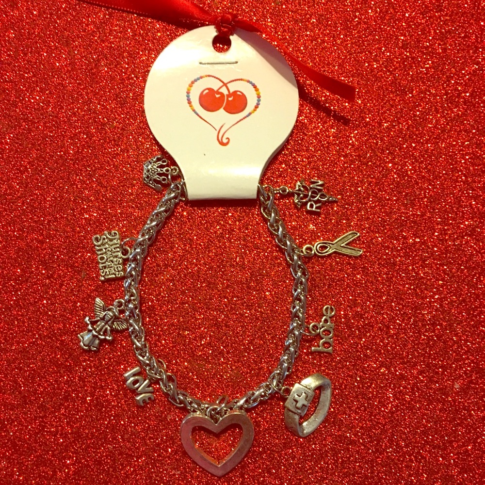 Nurse themed Charm Bracelet